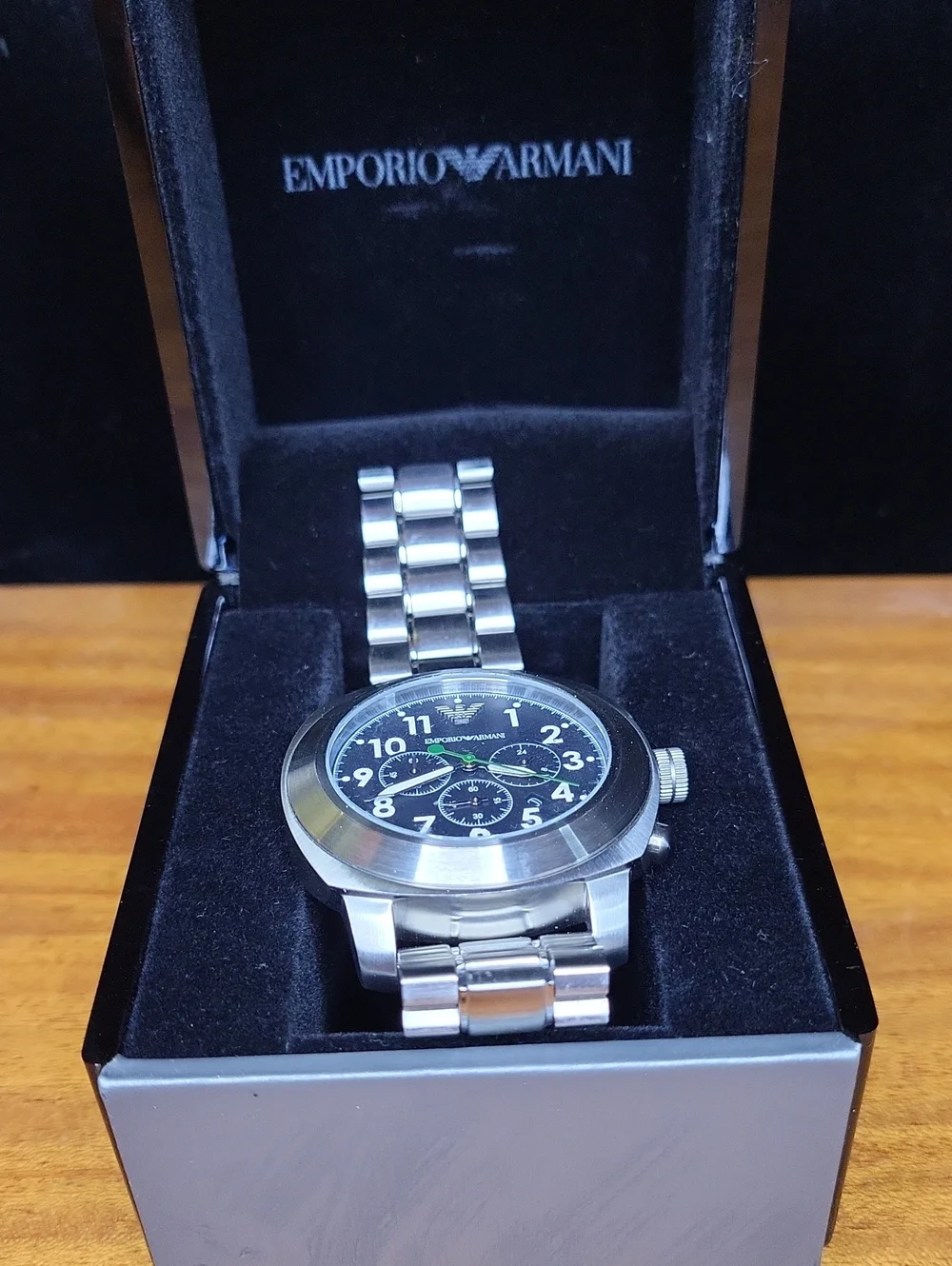 Emporio Armani Men's Stainless Steel Chronograph Watch